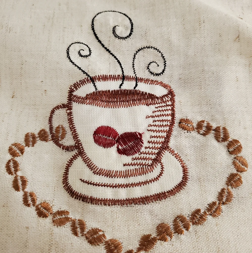 Coffee cafe au lait decorative window theme valance 58